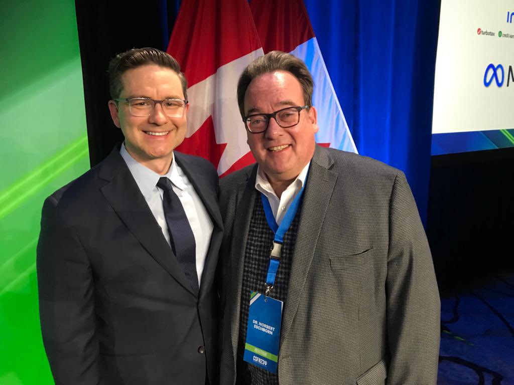 KAS_Canada's tweet image. It was a pleasure to meet The Honourable @PierrePoilievre at yesterday’s #CSFN National Conference 2023. @NEschborn