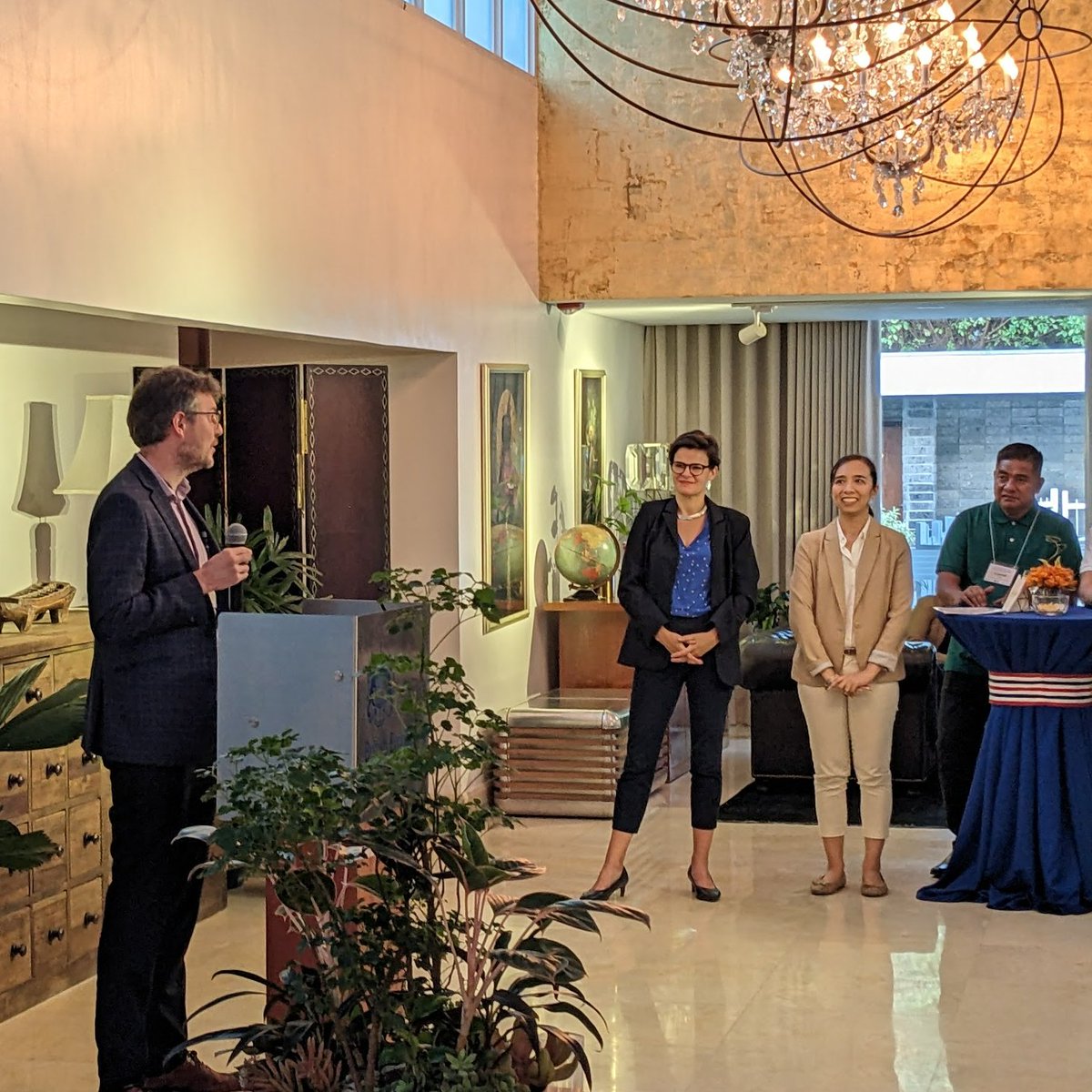 Rich Boothroyd (@rjboothroyd) on Twitter photo Day 1 of our "Making space for Philippine rivers" workshop is complete, with a reception dinner held at <a href="/ukinphilippines/">British Embassy Manila 🇬🇧🇵🇭</a> 🇵🇭🇬🇧 #rivermanagement #geomorphology
<a href="/UofGlasgow/">University of Glasgow</a> <a href="/UofGGES/">UofGGES 🌍</a> <a href="/Bruneluni/">Brunel University of London</a> <a href="/BrunelFlood_Eng/">Brunel Flood Eng</a> <a href="/Official_UPD/">UP Diliman</a> <a href="/AucklandUni/">University of Auckland | Waipapa Taumata Rau</a> <a href="/NERCscience/">Natural Environment Research Council</a> <a href="/dostpcieerd/">DOST PCIEERD</a> <a href="/BritishCouncil/">British Council</a> Day 1 of our "Making space for Philippine rivers" workshop is complete, with a reception dinner held at <a href="/ukinphilippines/">British Embassy Manila 🇬🇧🇵🇭</a> 🇵🇭🇬🇧 #rivermanagement #geomorphology
<a href="/UofGlasgow/">University of Glasgow</a> <a href="/UofGGES/">UofGGES 🌍</a> <a href="/Bruneluni/">Brunel University of London</a> <a href="/BrunelFlood_Eng/">Brunel Flood Eng</a> <a href="/Official_UPD/">UP Diliman</a> <a href="/AucklandUni/">University of Auckland | Waipapa Taumata Rau</a> <a href="/NERCscience/">Natural Environment Research Council</a> <a href="/dostpcieerd/">DOST PCIEERD</a> <a href="/BritishCouncil/">British Council</a>