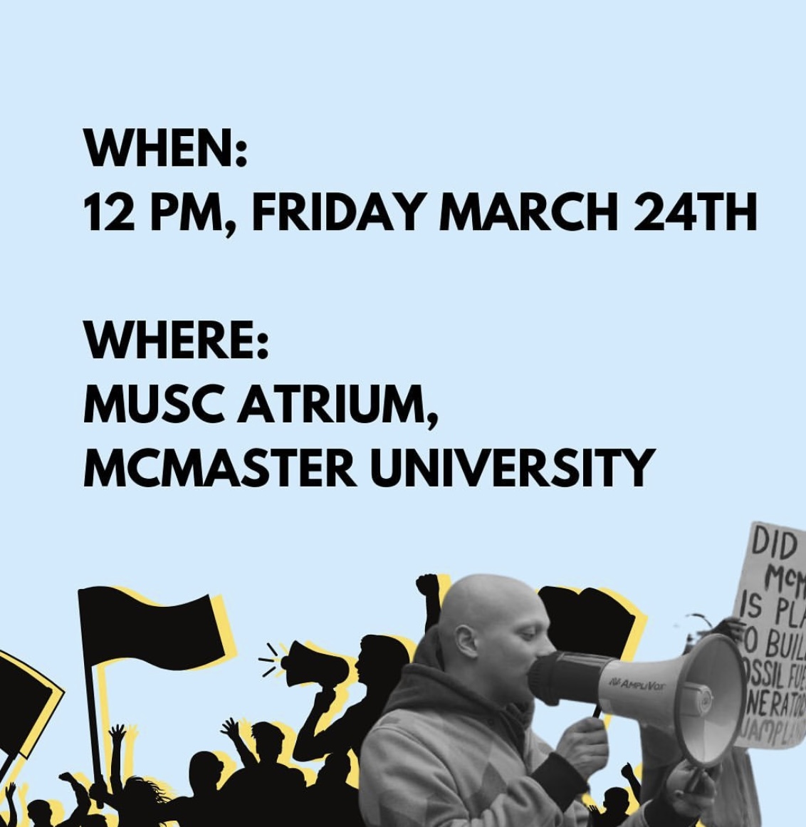 ONcleanair's tweet photo. STAND IN SOLIDARITY WITH @macdivest HUNGER STRIKERS!!
#mcmasteru #mcmasterstudents #mcmasteruniversity https://t.co/Nwjkskqsdi