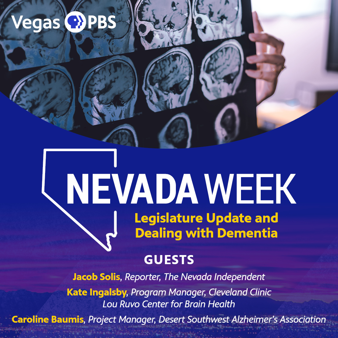 Tonight at 8 p.m., #NevadaWeek’s interim host @MariaSilvaVegas checks in with @jacobsolisnv on updates from the 2023 Legislature, and speaks with Kate Ingalsby, @CCNevadaKMA and Caroline Baumis, @alzdsw on making NV more #inclusive for people with #dementia and their caregivers.