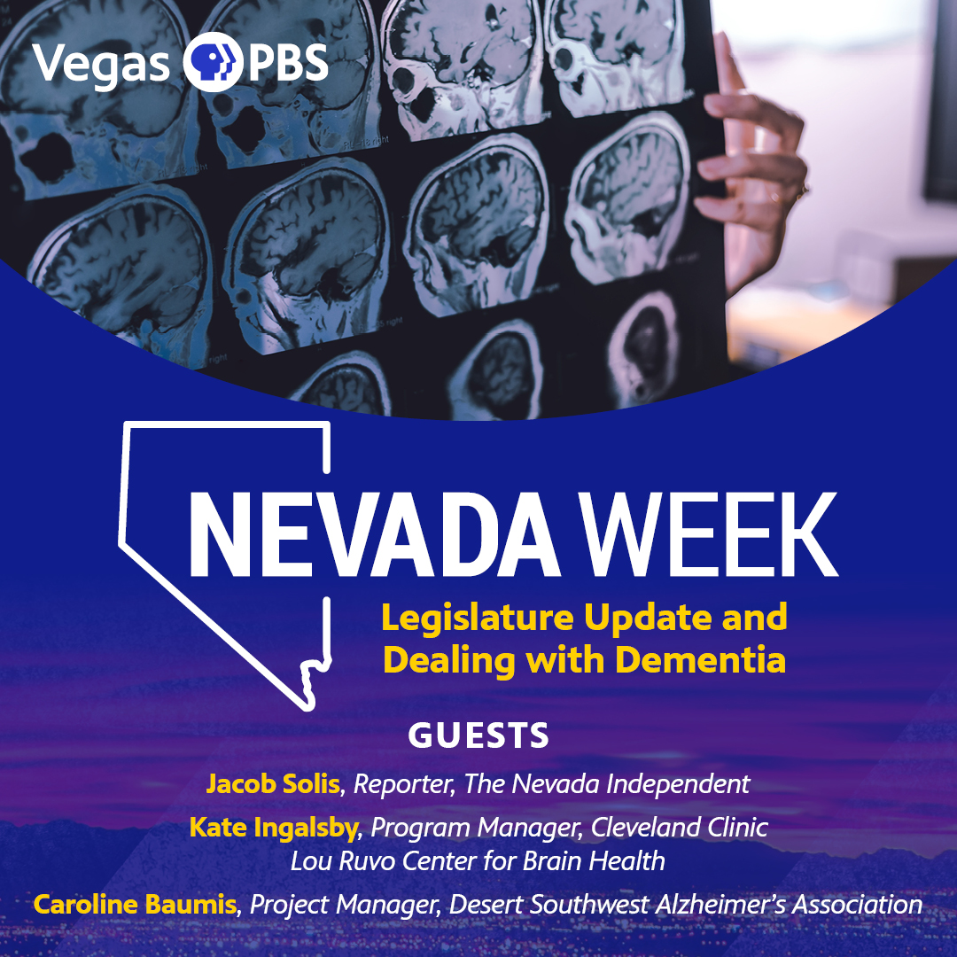 Tonight at 8 p.m., #NevadaWeek’s interim host <a href="/MariaSilvaVegas/">Maria Silva</a> checks in with <a href="/jacobsolisnv/">Jacob Solis</a> on updates from the 2023 Legislature, and speaks with Kate Ingalsby, <a href="/CCNevadaKMA/">CCNevada & Keep Memory Alive</a> and Caroline Baumis, <a href="/alzdsw/">Alzheimer's DSW</a> on making NV more #inclusive for people with #dementia and their caregivers.