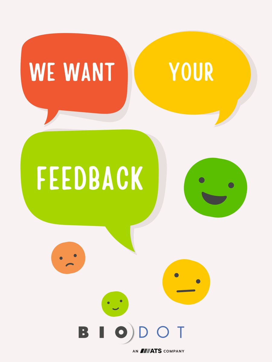 BioDotInc's tweet image. To all our BioDot customers, we want your feedback.
Participate in our brand survey to be eligible to win a $100 Amazon gift card!
lnkd.in/gXgfhU4k
Your suggestions are significant to us and will aid in the enhancement of our goods and services. 
#ATSLSGroup #BioDot