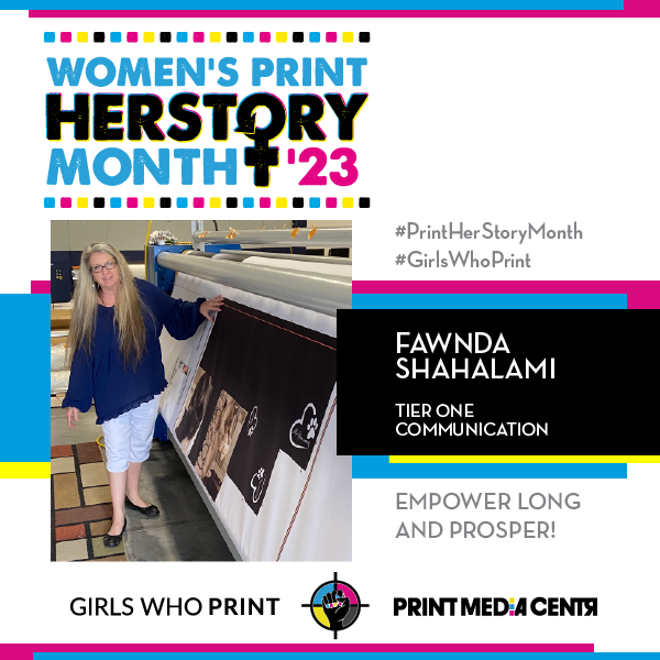 #PrintHERStoryMonth 2023: Meet Fawnda Shahalami

Most small business owners cannot afford a marketing agency to brand their environment or create a campaign. That’s where I come in and help.

Read more: ow.ly/m9ke50NjJSy

#girlswhoprint #womenshistorymonth