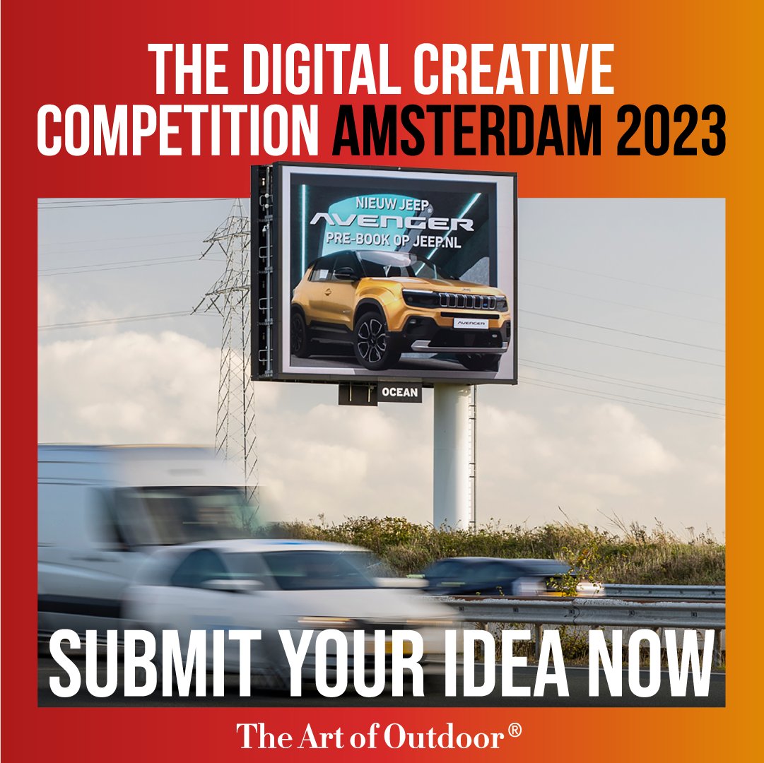 Begint jouw creatieve brein al op hol te slaan met inventieve ideeën voor een DOOH campagne? Deel dan je idee voor 14 april en doe mee aan de Ocean Digital Creative Competition Amsterdam!

Lees hier hoe je mee doet en wat de voorwaarden zijn: oceanoutdoor.nl/dccamsterdam/