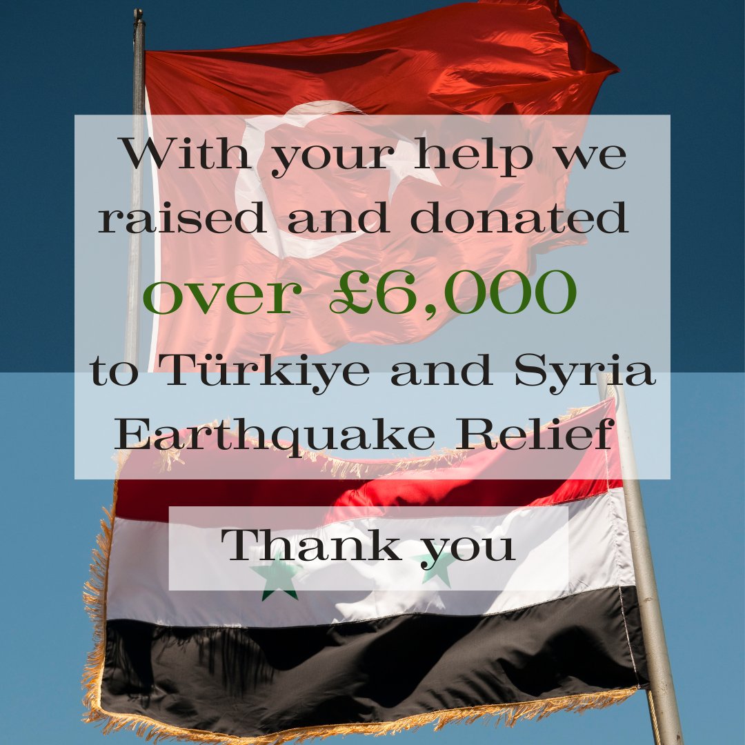Last month we held a fundraising dinner with St Monica's Trust to raise funds for Türkiye and Syria in the aftermath of the earthquake. Thanks to everyone involved we were able to donate over £6,000 to The Red Cross's ongoing efforts in all affected areas.