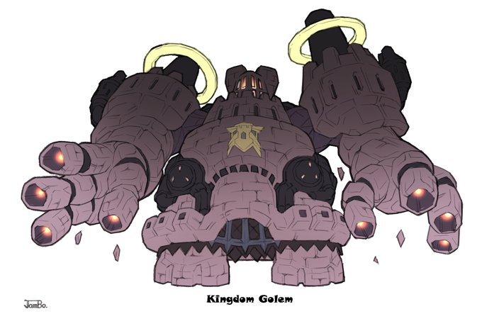 メカ推し月間にて、王都最終防衛用城壁型魔導ゴーレム微改修.このディフォルメシリーズも1年以上止まっているので、コツコツ新規増やしたい気分. 