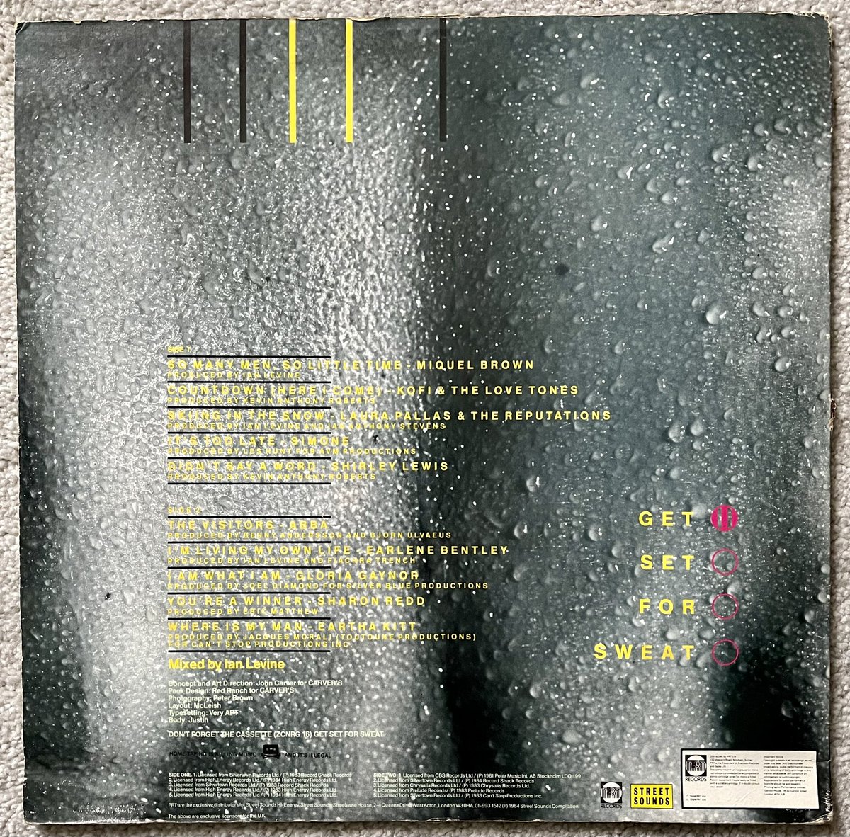 Poplifer73's tweet image. Friday.
Hi-Energy.
1984 Street Sounds.
Get Set For Sweat.
@IanLevine 
#HiEnergy #StreetSounds #GayCompilation #Vinyl #Compilation #RecordCollection #NowPlaying