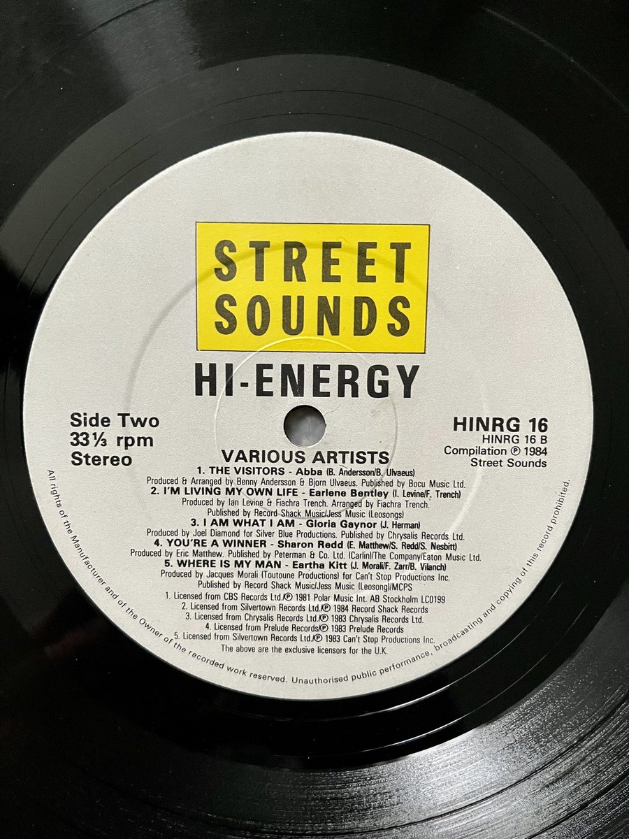 Poplifer73's tweet image. Friday.
Hi-Energy.
1984 Street Sounds.
Get Set For Sweat.
@IanLevine 
#HiEnergy #StreetSounds #GayCompilation #Vinyl #Compilation #RecordCollection #NowPlaying