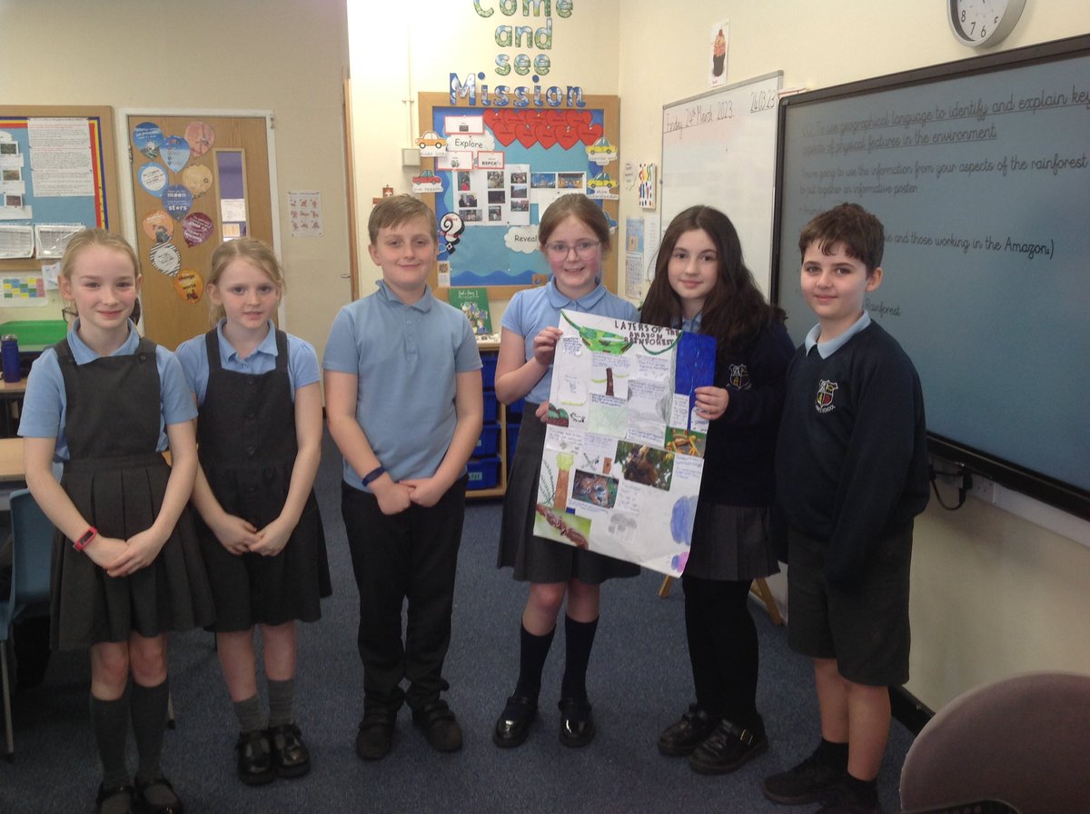 Class11AD's tweet photo. Class 11 have been working in groups use information they've learnt to produce posters about the Amazon https://t.co/2q1hEgVy0Z