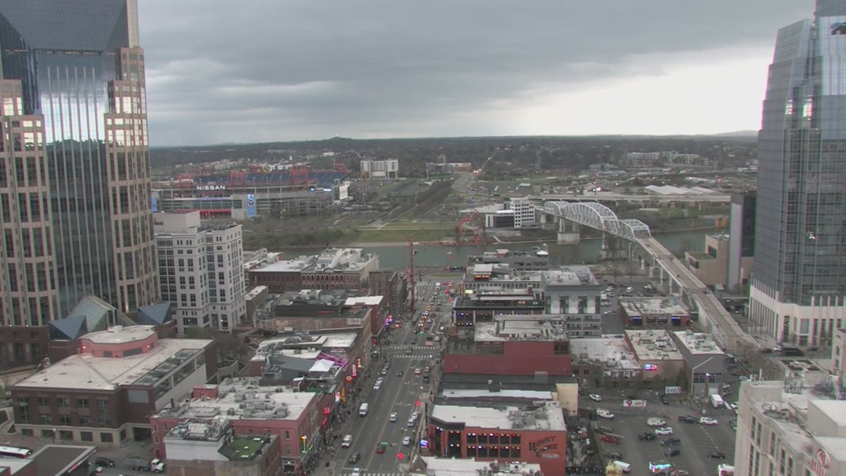 WKRN's tweet photo. The rain is here. https://t.co/mhIPSpB5re