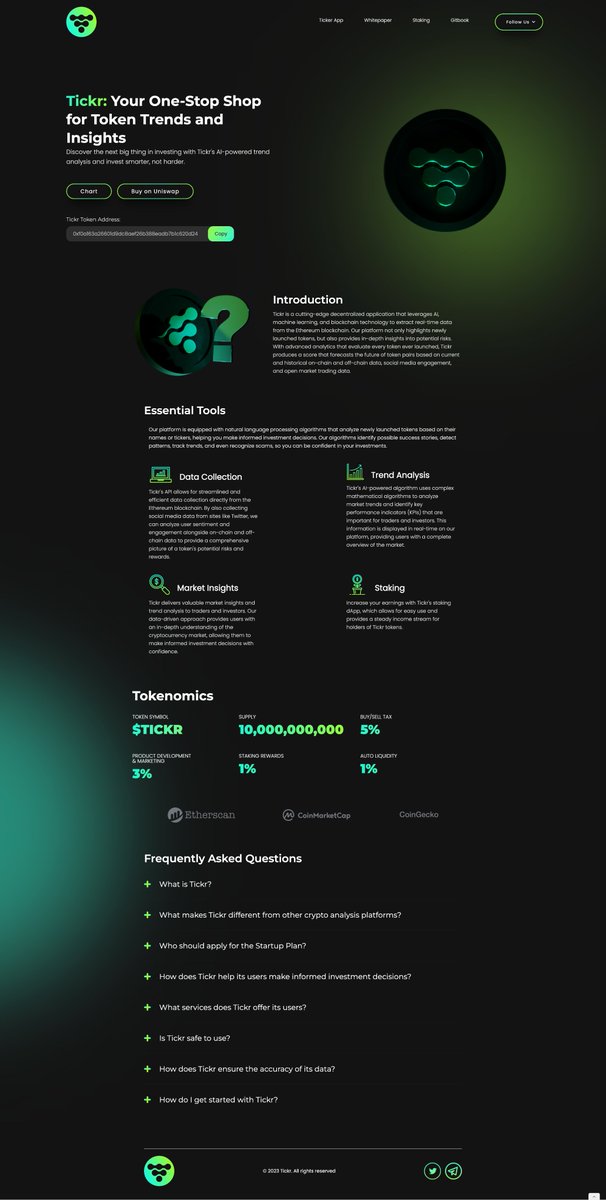 hasun04's tweet photo. here are the #logo, #website, and dapp designs i created for tickr. https://t.co/HJc65ymrVA