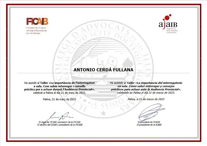 Thonycerda's tweet photo. Començam a rebre diplomes. #Ajaib #icaib #masteradvocacia #lawyerintraining #advocat https://t.co/PPcERU2IJf