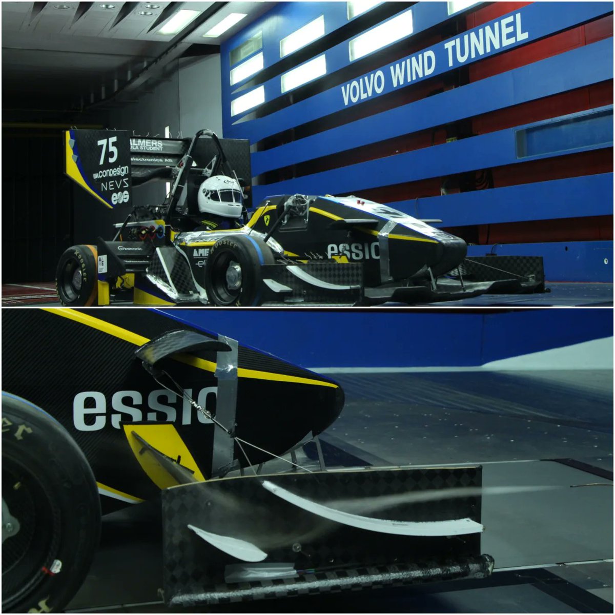 ChalmersFormula's tweet image. Our Aerodynamics team recently went to Volvo Cars Wind Tunnel Facility to test the aerodynamics of our car and use the data for further development.
We would like to thank @volvocars for supporting us.
#chalmersformulastudent #cfs #cfs23 #windtunnel #windtunneltesting #volvocars