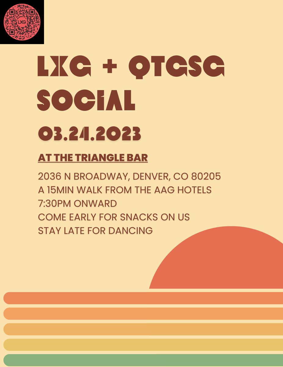 LatinxGeog's tweet photo. And tonight, come out for our social, co-organized with @QTGAAG 🤩 https://t.co/k6QG5b7B43