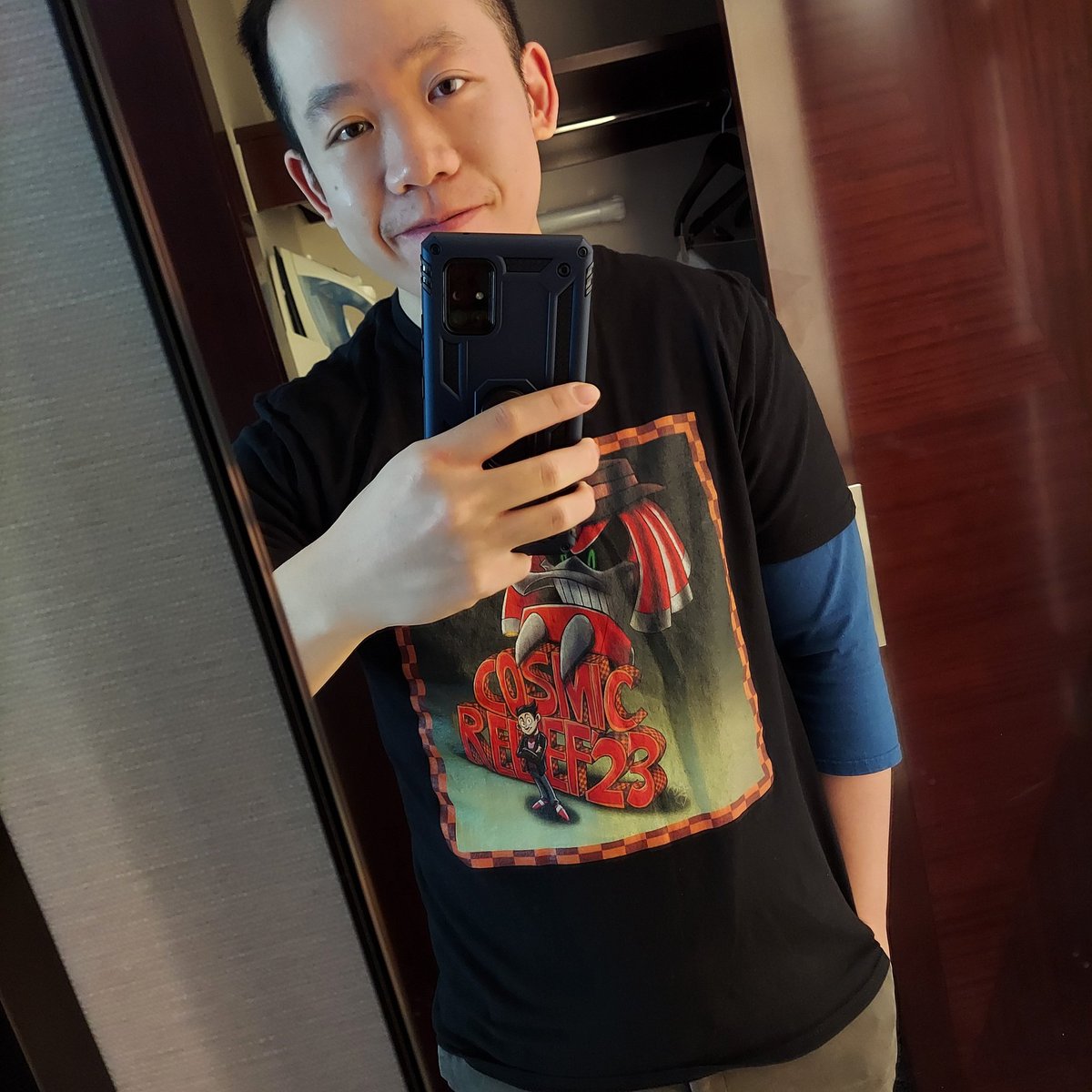 RidersDX's tweet photo. Hey guess what finally came in the mail!! See ya at PAX today #PAXEastโฏโฏโฏ #cosmicpax https://t.co/C09s9u0Rrz