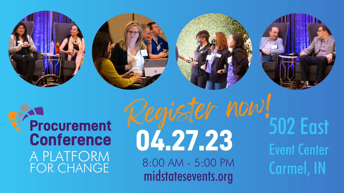 MidStatesMSDC's tweet image. Registration for the 47th Annual Mid-States Minority Supplier Development Council Procurement Conference is now open for event from 8 AM – 5 PM on April 27 at the 502 East Event Centre: midstatesevents.org
#ProcurementConference #SupplierDiversity #PlatformForChange