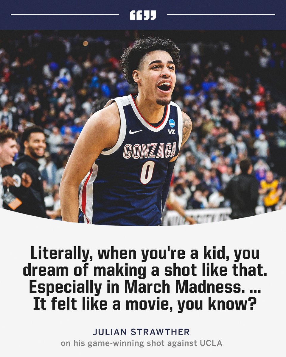 espn's tweet photo. This is what March is all about 👏 @ZagMBB https://t.co/SRFaCMNzJN