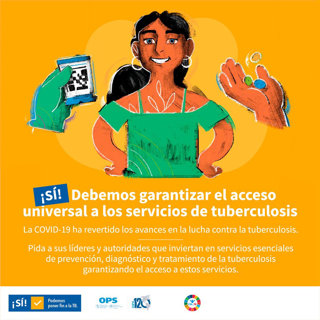 Hoy es el #DíaMundialdelaTB, una enfermedad que aunque pasan los siglos, sigue afectando a las personas con menores recursos. La tuberculosis sigue estando en el top 5 de causas de muerte de personas con sida en América Latina 🫁 #FinDeLaTB