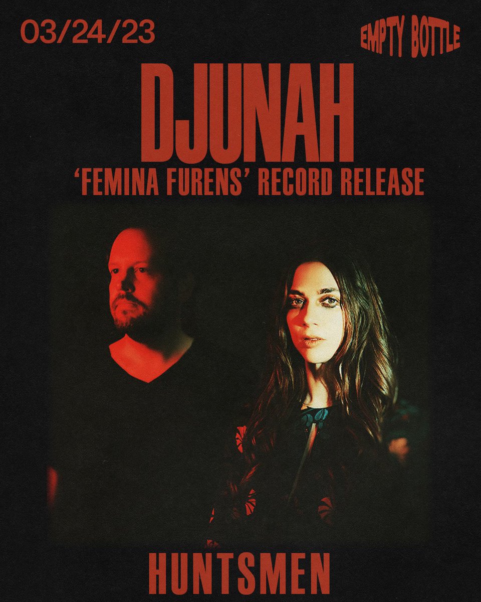 Huntsmen (@huntsmen_doom) on Twitter photo Let’s celebrate an amazing album by #Djunah TONIGHT! <a href="/theemptybottle/">The Empty Bottle</a>
ticketweb.com/event/djunah-h… Let’s celebrate an amazing album by #Djunah TONIGHT! <a href="/theemptybottle/">The Empty Bottle</a>
ticketweb.com/event/djunah-h…