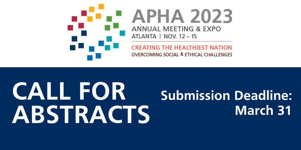 APHA on Twitter "RT APHAAnnualMtg The PublicHealth's APHA2023's