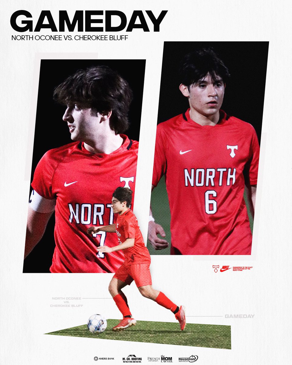 Titan_Soccer's tweet photo. GAMEDAY. 

📍HOME vs. Cherokee Bluff
🕖 7:30 PM 

#NOHSTitans https://t.co/SY8331uXl6