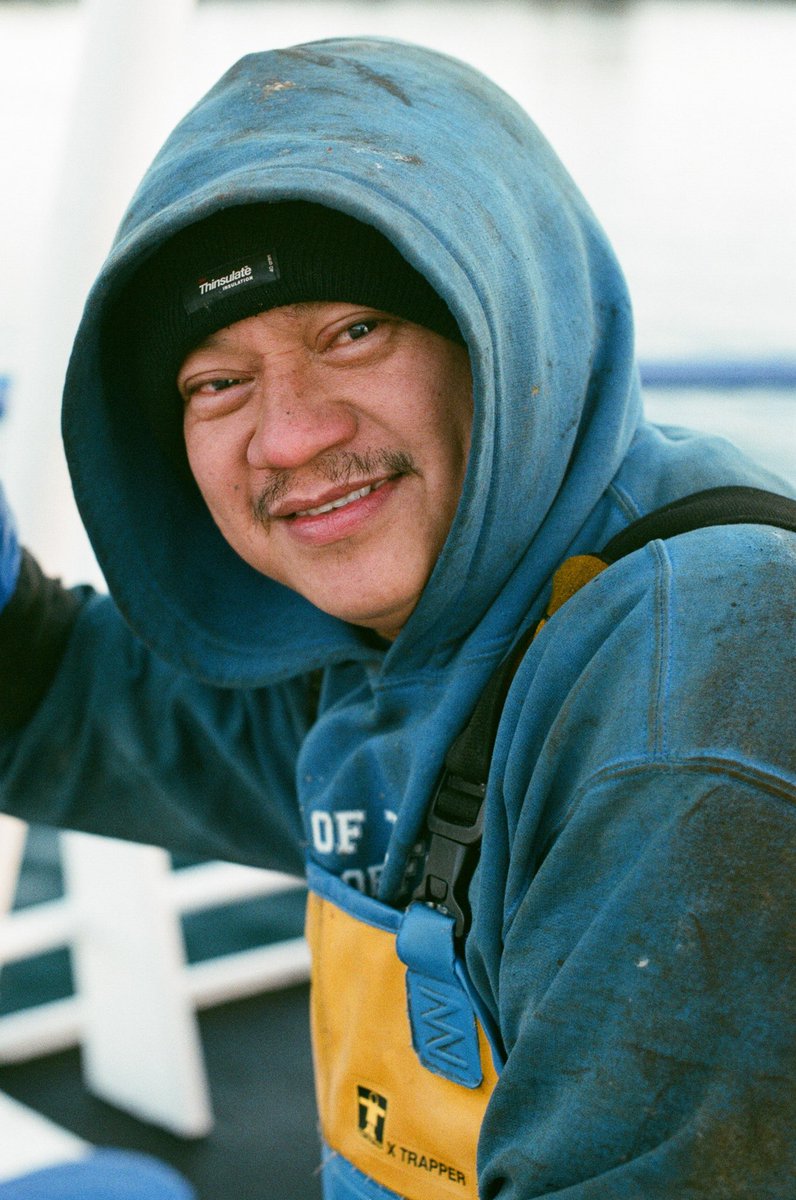 phillipoKneen's tweet photo. Coming into Scrabster harbour,Scotland,after 8 days in the North Atlantic. This was the first time in over a week that I’d seen the crew relaxed &amp; ‘unwound’, as though they’d morphed back into their landforms. #trawlermen #fishinglife #documentaryphotography #Scotland https://t.co/hl4vwJrX8G