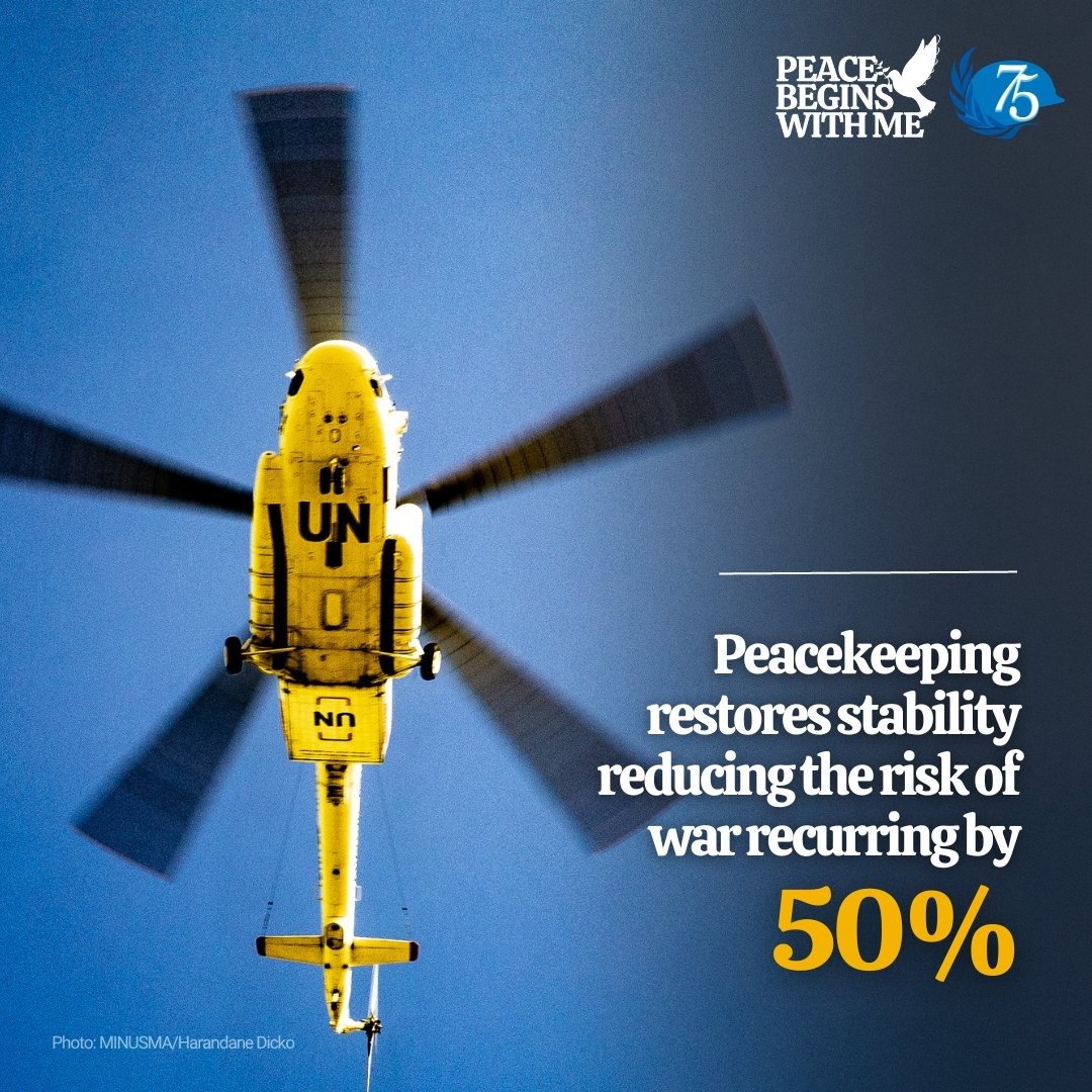 FinlandUN's tweet photo. UN has a critical role in supporting peaceful resolution of conflicts. March 28 marks the5⃣ anniversary of #ActionForPeacekeeping initiative, launched to strengthen peacekeeping through more targeted mandates,safer operations &amp; better trained forces #A4P
🔗https://t.co/jxPYBFrvDT https://t.co/l4JZfDccvt
