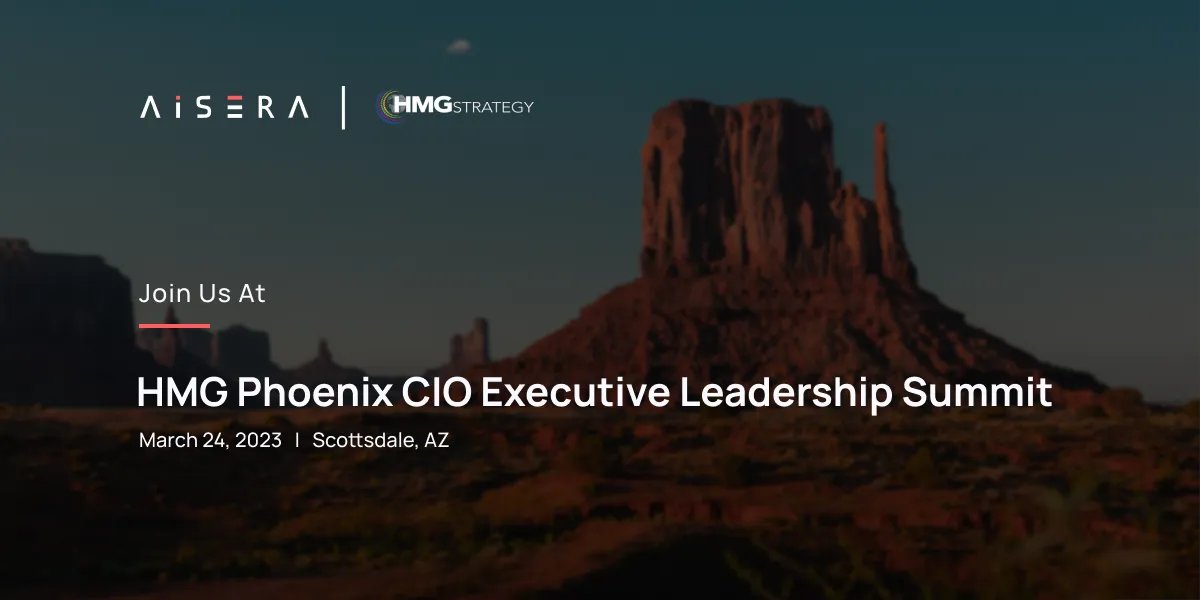 aisera_ai's tweet photo. Look for our team of #AI experts at #HMGStrategy Leadership Summit today in Scottsdale! Learn how to apply the capabilities of #ChatGPT and #GenerativeAI to up-level the service experience, drive operational efficiency, and reduce support costs. https://t.co/KXJjIQoDzV https://t.co/ZHD3hIdVXV
