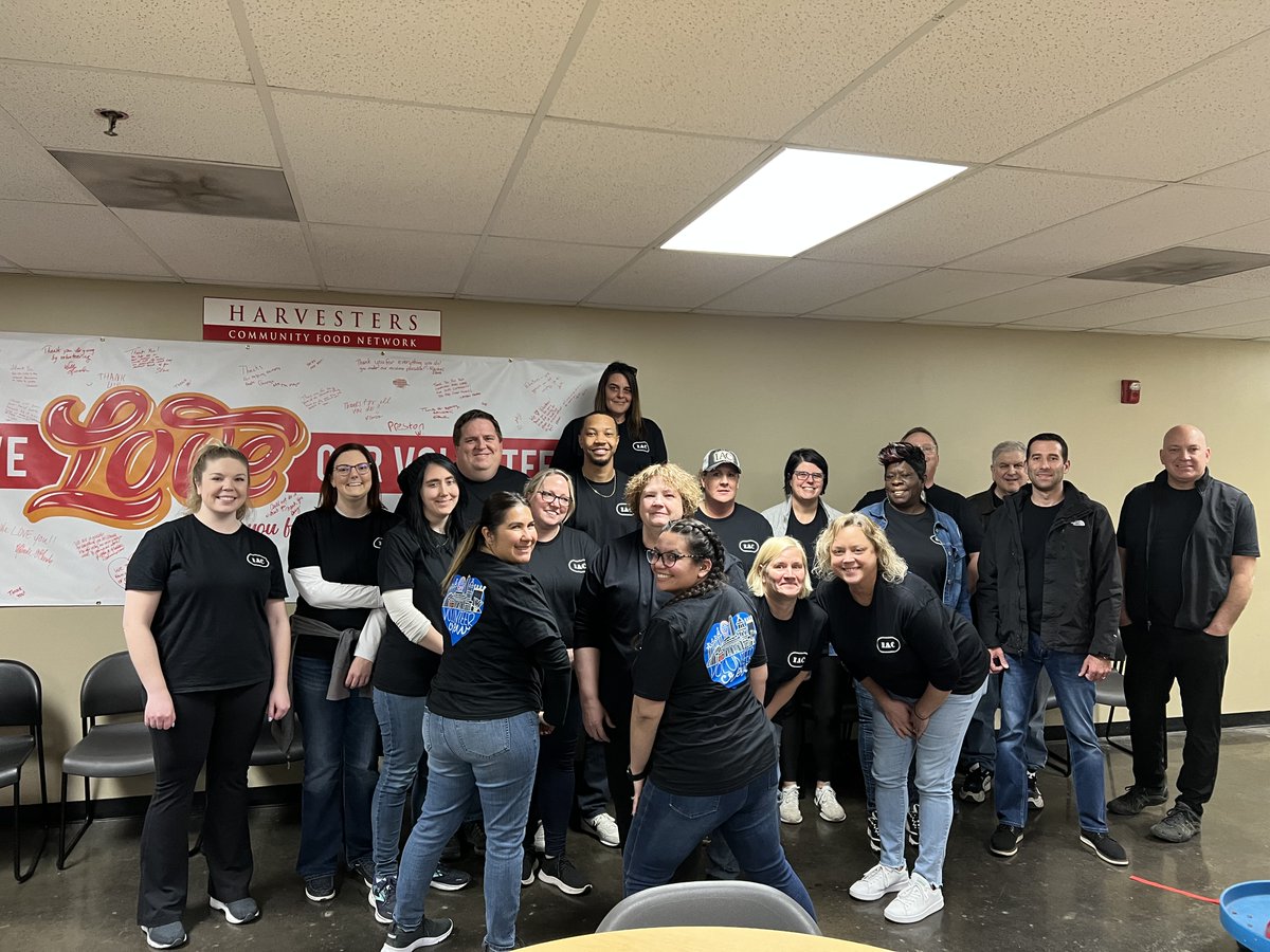 IAC staff had a great time last night volunteering at the Kansas City Harvesters warehouse packaging 320 boxes of food to be sent to the elderly community! #iacintl #harvesters #community #giveback