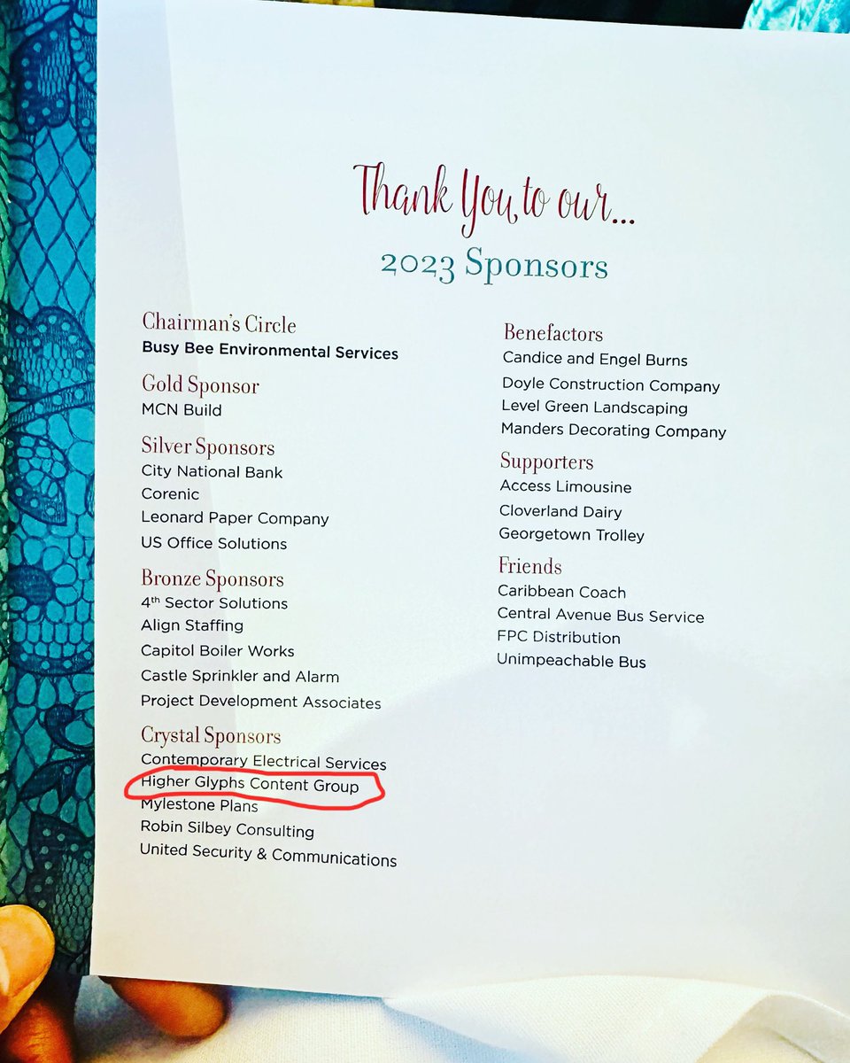 Giving, not getting, is the ultimate flex 💪🏾 My company is a corporate sponsor of a major nonprofit here in the DC area (charter school network.) Awesome to give back.

#entrepreneurepisodes #entrepreneur #giving #sponsor #corporatesponsor #corporategiving #flex