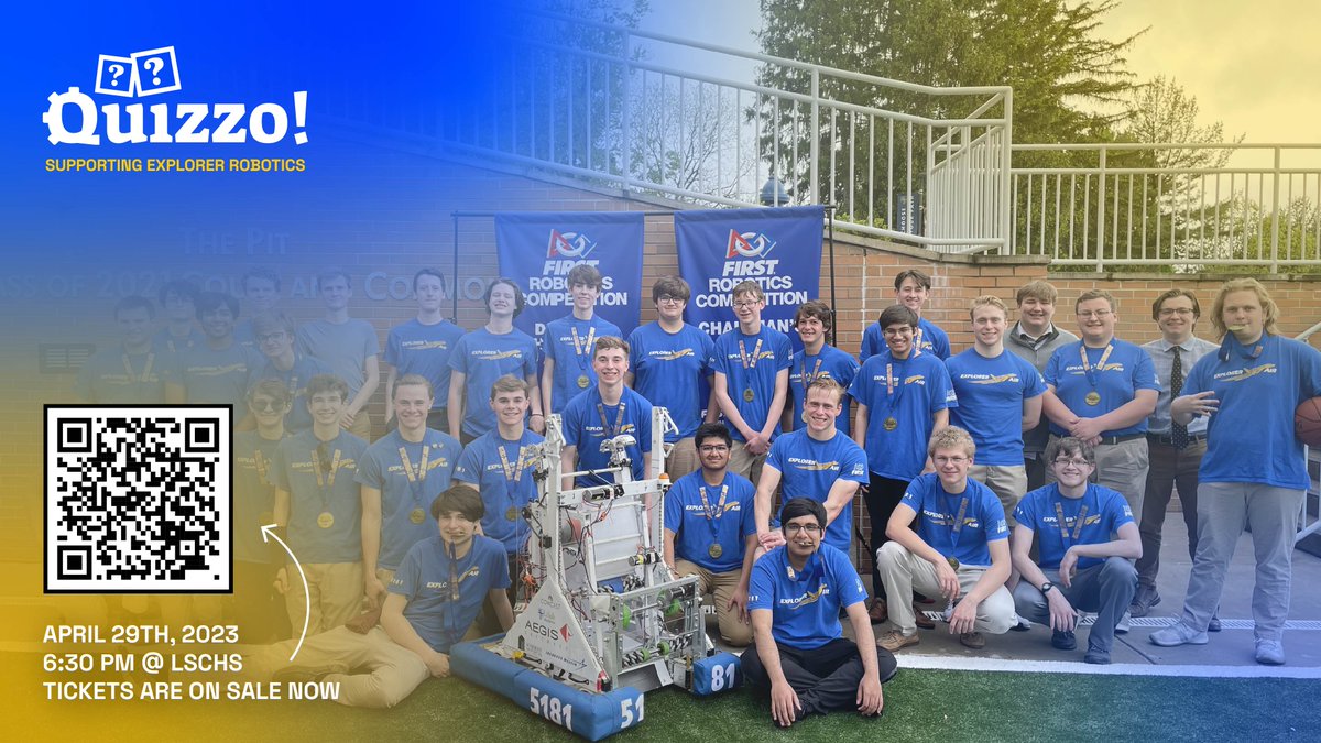 Tickets are now on sale for Quizzo, our trivia night fundraiser supporting Explorer Robotics! Parents, alumni, and friends of La Salle are welcome to attend. Dinner and beverages will be provided. explorerrobotics.org/quizzotickets
<a href="/lschs/">La Salle College High School</a> <a href="/lschsalumni/">La Salle College High School ALUMNI</a>