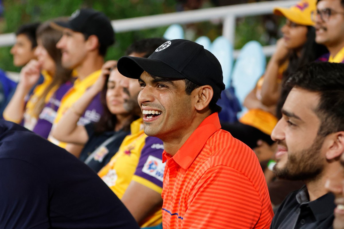 Mufaddal Vohra on Twitter: "Neeraj Chopra attended the WPL Eliminator."