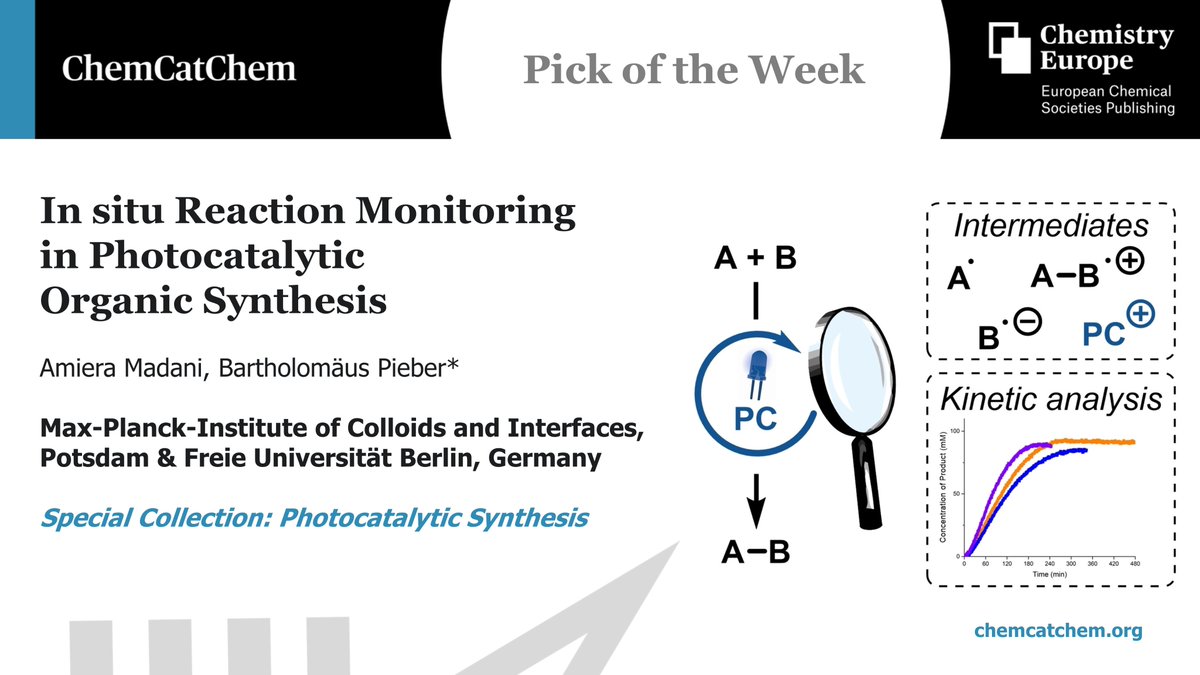 Chemistry Europe (@chemeurope) on Twitter photo Pick of the Week, an #OpenAccess review published in <a href="/ChemCatChem/">ChemCatChem</a> by <a href="/amieramadani/">Amiera Madani</a> and @PieberLab at <a href="/MpiciPotsdam/">Max Planck Institute of Colloids and Interfaces</a>:
"In situ Reaction Monitoring in Photocatalytic Organic Synthesis" 🔎🧪
bit.ly/CCTC_1583
Part of a Special Collection 👉…mistry-europe.onlinelibrary.wiley.com/doi/toc/10.100… Pick of the Week, an #OpenAccess review published in <a href="/ChemCatChem/">ChemCatChem</a> by <a href="/amieramadani/">Amiera Madani</a> and @PieberLab at <a href="/MpiciPotsdam/">Max Planck Institute of Colloids and Interfaces</a>:
"In situ Reaction Monitoring in Photocatalytic Organic Synthesis" 🔎🧪
bit.ly/CCTC_1583
Part of a Special Collection 👉…mistry-europe.onlinelibrary.wiley.com/doi/toc/10.100…