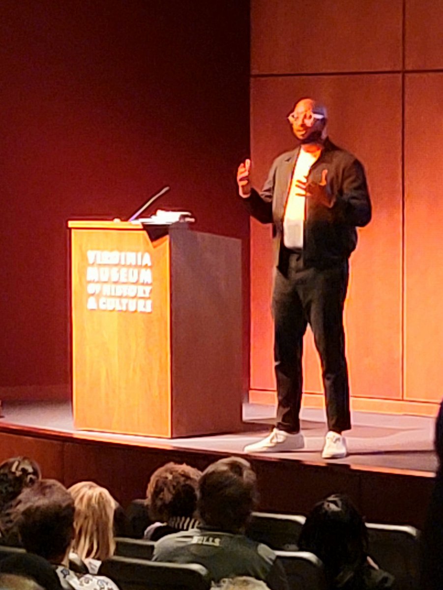 CivicsQueen's tweet photo. New book signed, and time for a quick picture!!! Can't wait to add the book to our MS library! #vcss23 #kwamealexander https://t.co/v1yrScfTJ7