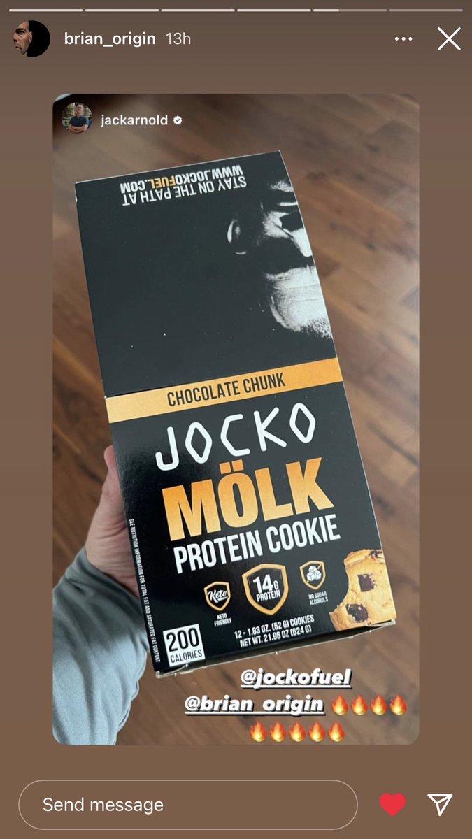 SmallwoodRobJR's tweet image. Oh, man. 

Coming soon…

When they hit, you know what to do. Go to jockofuel.com and use my code SMALLWOODJR10 for 10% off your purchase. 

Can’t wait. 

#JockoFuel #MOLK #Supplements #MadeInAmerica #Protein #ProteinCookie #Health #Origin #USA #JockoPodcast #OriginUSA