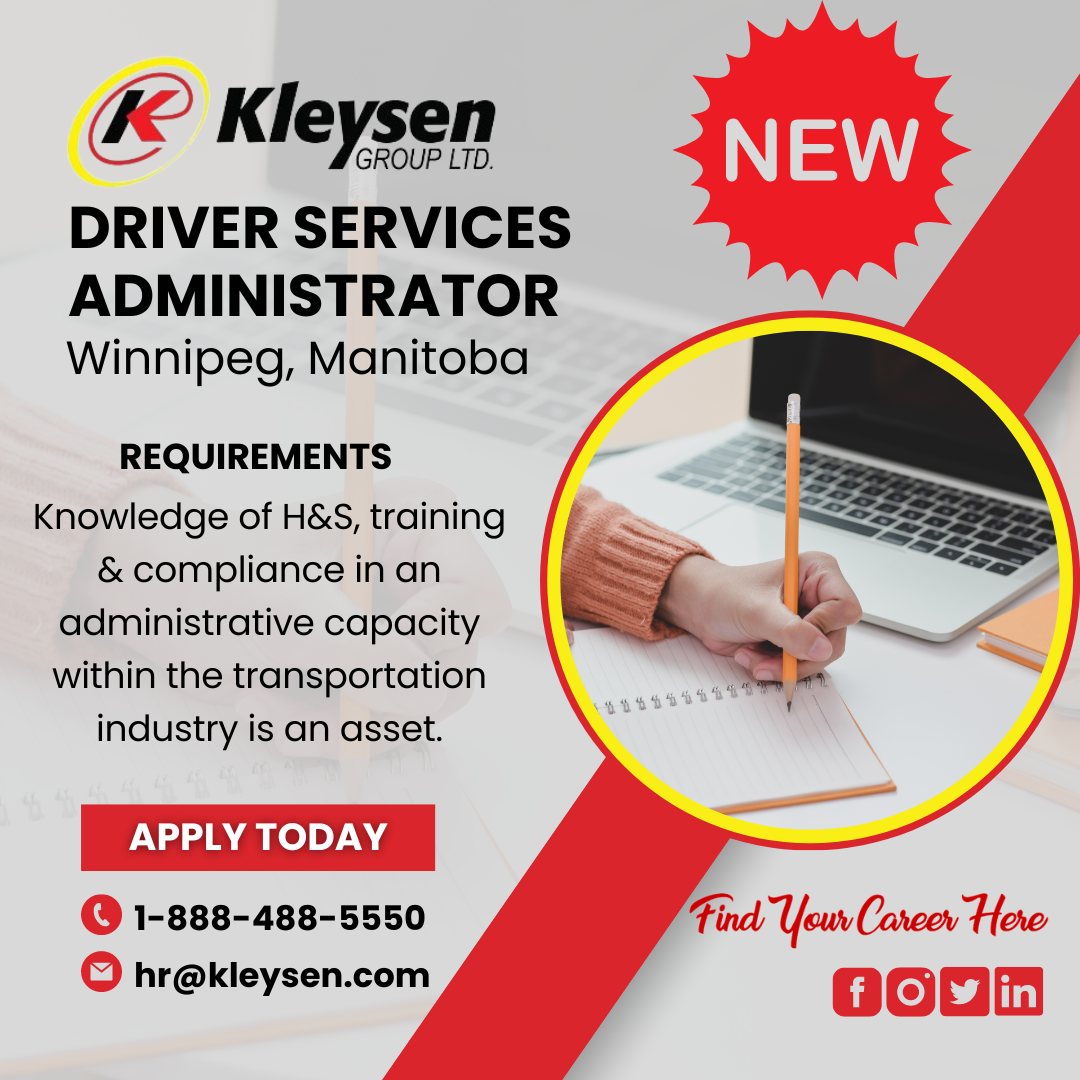 Any interested applicants should send cover letter with salary expectations & resume to hr@kleysen.com.
🖱More details on this and other opportunities visit: kleysen.com/Jobs
#Winnipeg #WinnipegJobs #HSE #AdminJobs #KleysenCareers