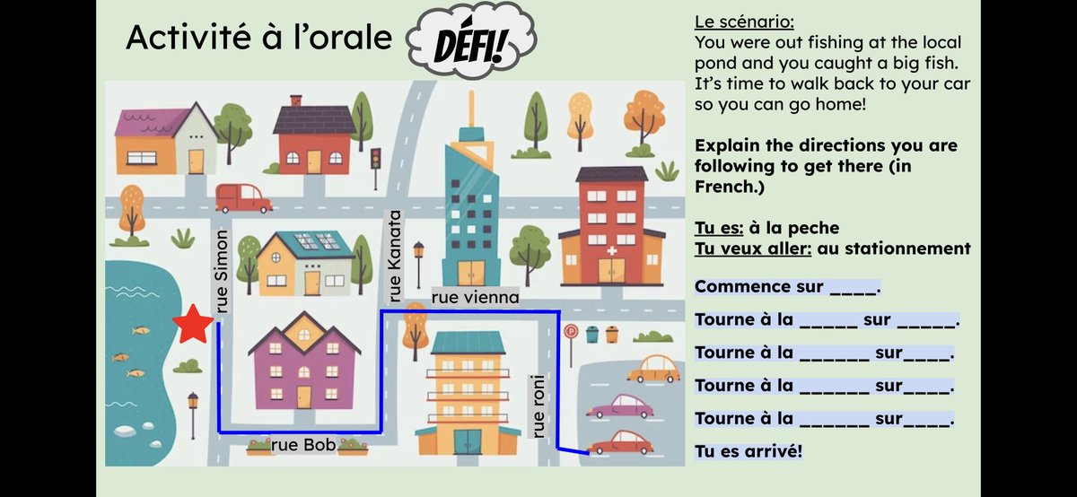 MmeCarsonN's tweet photo. Les 7e en français de base s’amuse à pratiquer les directions. On aime les tâches authentiques! @HolyTrinityOCSB @ocsbDL @ocsbBonjour https://t.co/SkzHcCvV2L