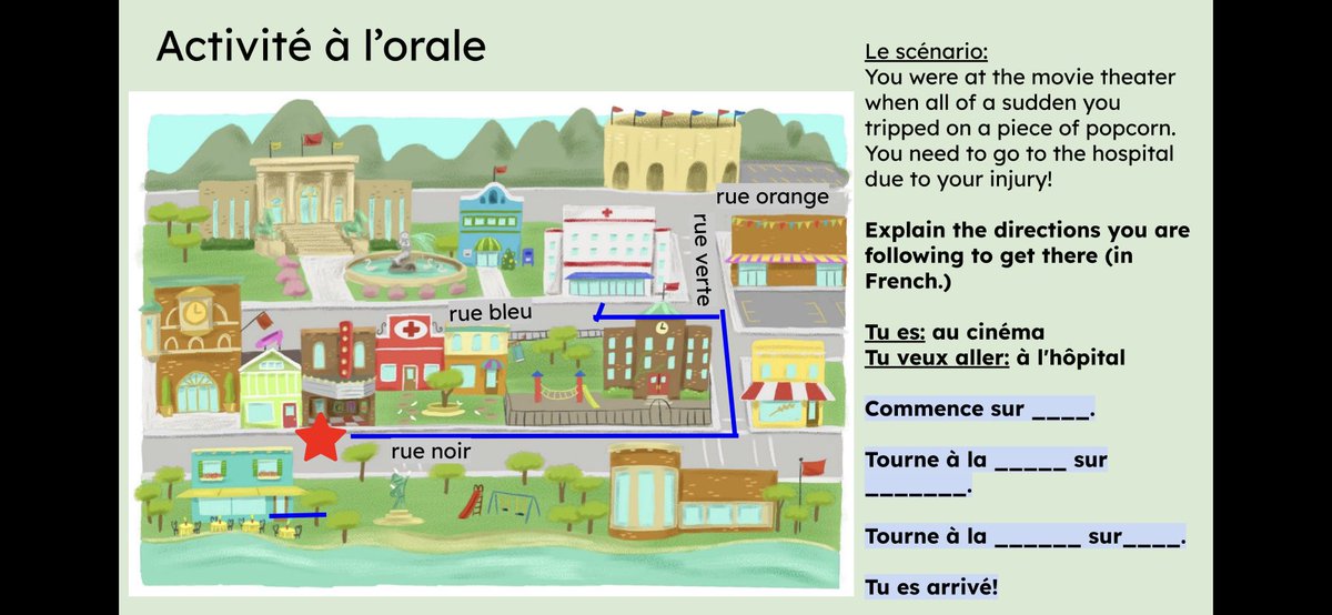 MmeCarsonN's tweet photo. Les 7e en français de base s’amuse à pratiquer les directions. On aime les tâches authentiques! @HolyTrinityOCSB @ocsbDL @ocsbBonjour https://t.co/SkzHcCvV2L