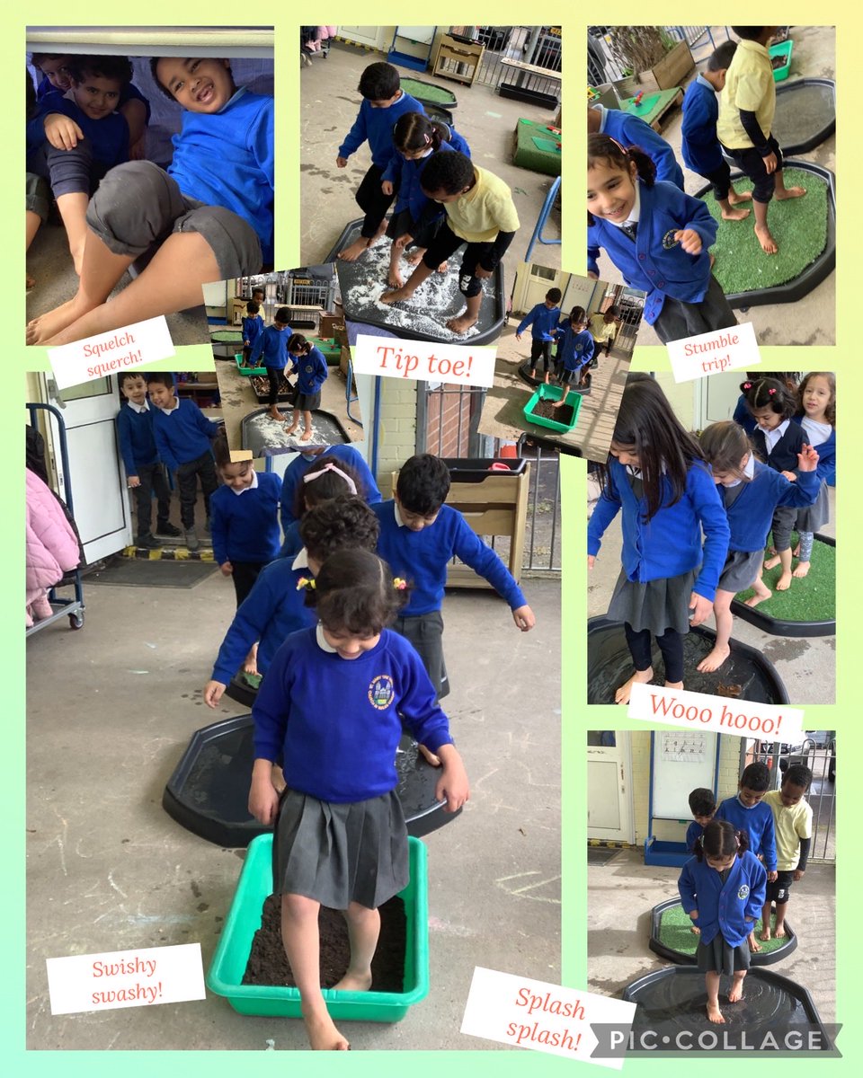What a fun experience! Bear hunting &amp; using our bodies to help describe how it felt as we went through the story! Our feet got wet, a little bit muddy &amp; the grass tickled but what joy it brought to the children in Reception🐻🍃🐾🪵🌳💦 ⁦@SMTVCardiff⁩ ⁦<a href="/MissWillsSMTV/">Miss Wills</a>⁩
