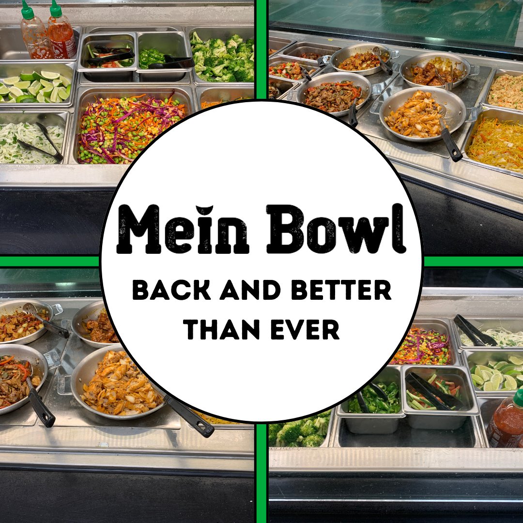 MarshallDining's tweet photo. Thanks for all the Feedback Marshall Fam, we Herd you!
We will continue to listen and improve
*
*
*
#marshallufamily #MeinBowl #marshallu #marshalldining #marshalluniversity https://t.co/CFN4kr6zam