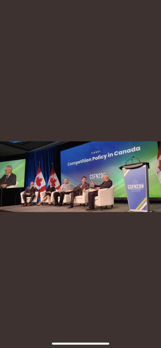 This morning I moderated a panel on Competition Policy at the <a href="/canstrongfree/">Canada Strong and Free Network</a> conference. Thanks to the panellists for their interesting insights! <a href="/CMA_Docs/">Canadian Medical Association</a> <a href="/MLInstitute/">Macdonald-Laurier Institute</a> <a href="/AndreavanVugt/">Andrea van Vugt</a> #csfn23