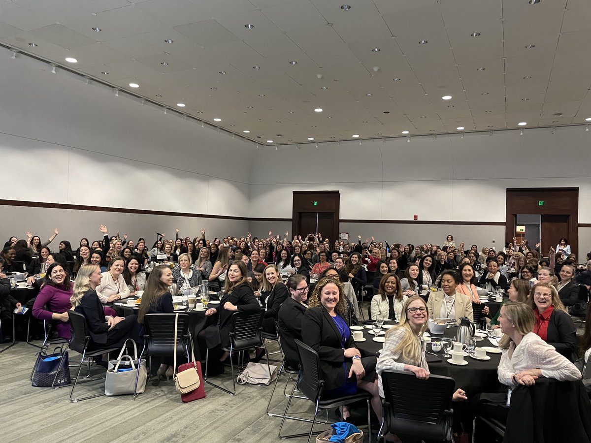 Wow. Totally full house for the ⁦@SocSurgOnc⁩ inaugural women in cancer surgery breakfast! #SSO2023 Love seeing this
