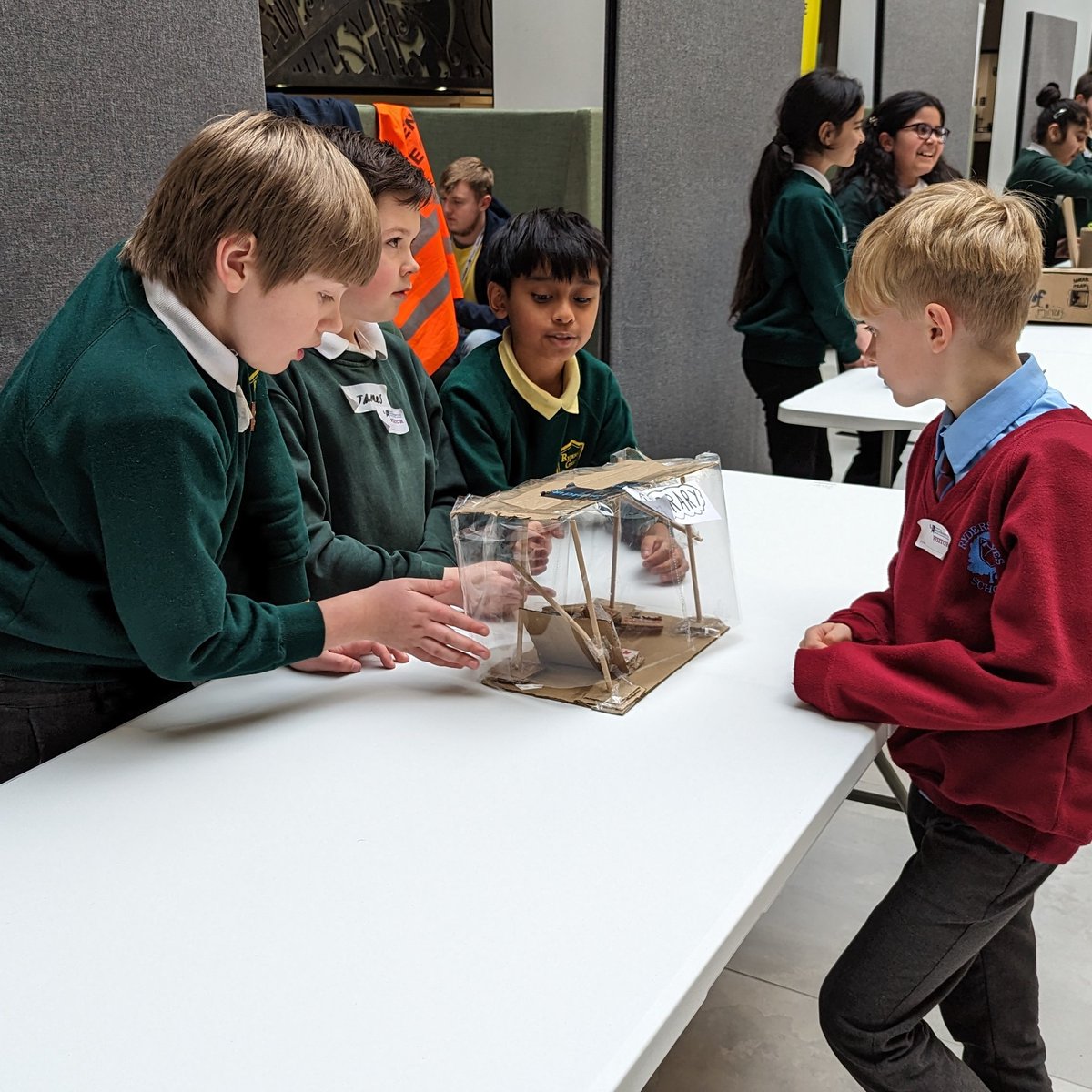 We've had a fantastic day inviting @RydersHayes and @rydersgreen_sch to @WLV_Springfield for the final day in the Imagine A City collaborative project with @PlayHouseBham

Massive thank you to Lucy and Mustafa, the fantastic Level 4 @WLVArchitecture students and @MrPaulBoden