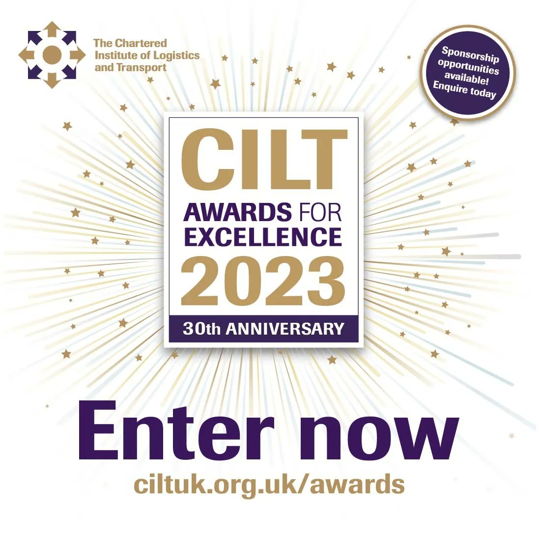 Entries are now open for the CILT(UK) Awards for Excellence 2023, taking place in September. We’re looking for organisations and individuals who have transformed their logistics, transport and supply chain operations. buff.ly/36dLHRq