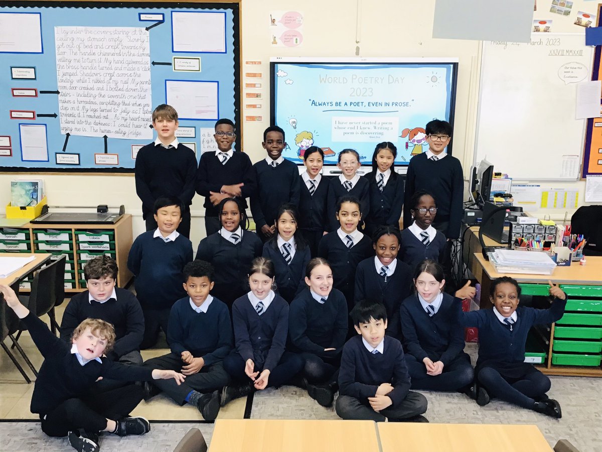 AnnunciationHA8's tweet photo. 5B took part in a poetry recital where they performed a poem of their choice; they did a great job learning these off by heart in celebration of World Poetry Day. #WorldPoetryDay2023 #poetryrecital #offbyheart https://t.co/grOwB7GFxu
