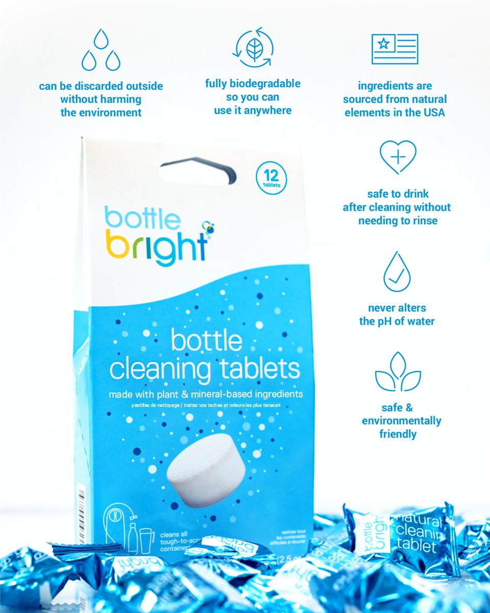BottleBright's tweet photo. Looking for an eco-friendly cleaner that effectively cleans your bottles and containers? Our tablets are safe for your family, pets, and the environment.
Order now and experience the power of green cleaning!

🍃 https://t.co/wsEweShUL6

#SafeCleaner #EcoFriendly #GreenCleaning https://t.co/4ZzsltX3yN