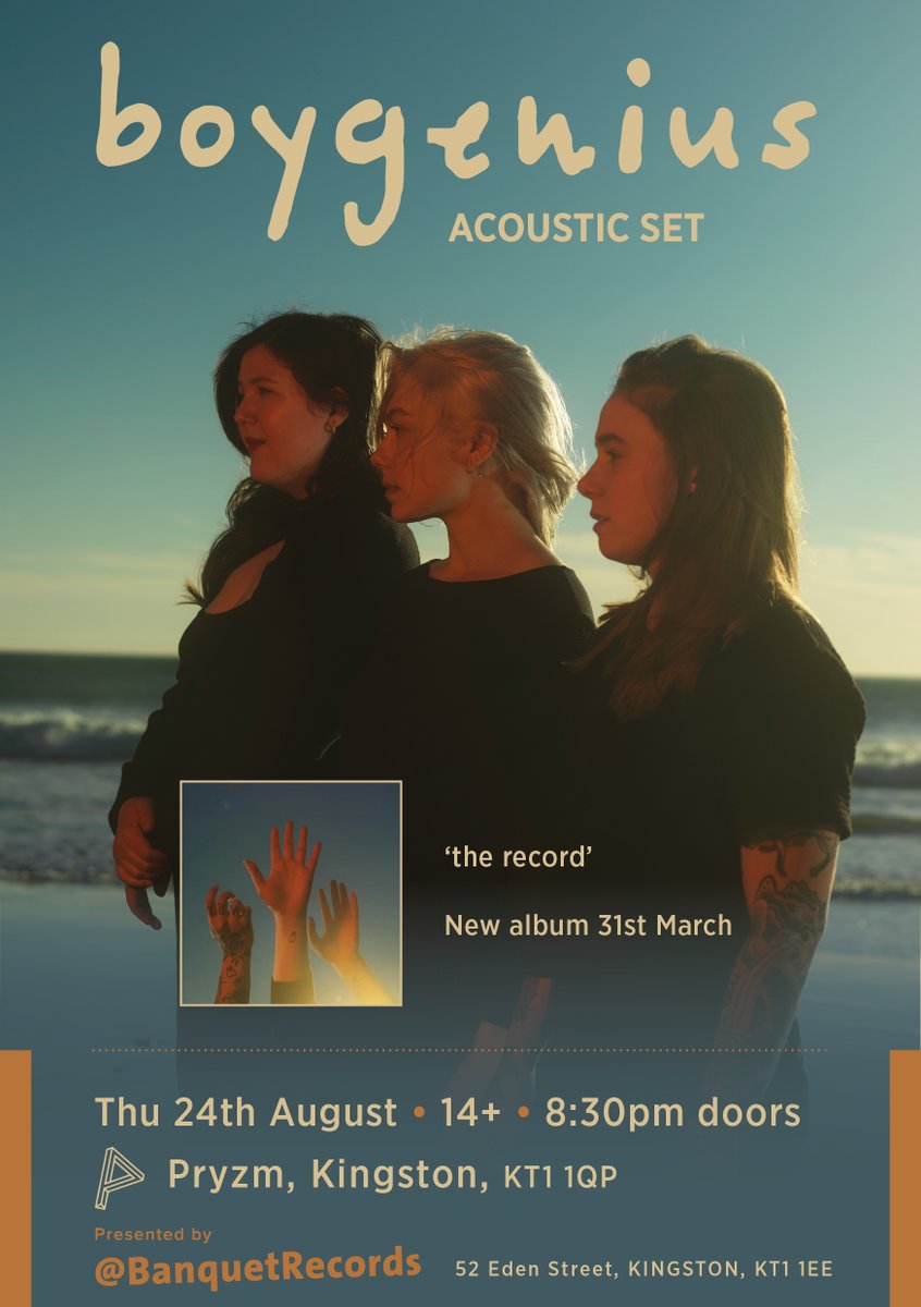 xboygeniusx's tweet photo. outstore with @BanquetRecords at @pryzm_kingston on August 24th. On sale at 7PM GMT: https://t.co/kyskEReol9 https://t.co/7yq9IbHzem
