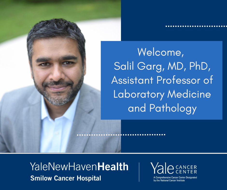 Our Genetics, Genomics, and Epigenetics Program welcomes Dr. Salil Garg <a href="/garg_lab/">Garg Lab</a>, as Assistant Professor of Laboratory Medicine and Pathology. <a href="/Yale_LabMed/">Yale Lab Medicine</a> <a href="/yalepathology/">Yale Pathology</a> <a href="/SmilowCancer/">Smilow Cancer Hospital</a> <a href="/YaleMed/">Yale School of Medicine</a> <a href="/YNHH/">Yale New Haven Hosp</a>