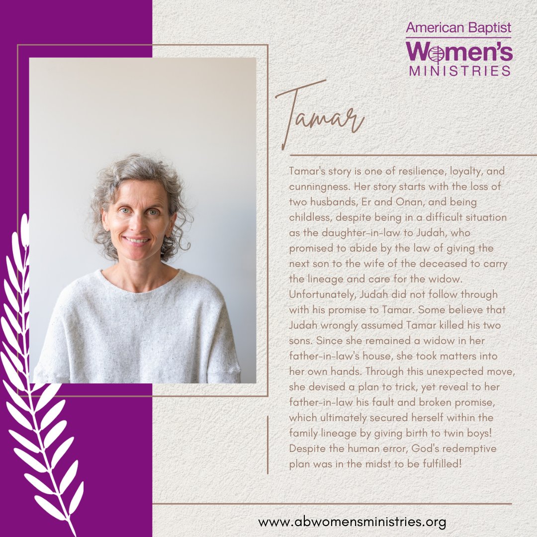 abgirls's tweet image. The resilience and cunningness of Tamar were a testament to her unwavering faith in God's redemptive promise. Read her story and see how trusting in the Lord's plan can lead to unexpected blessings! #TrustInGodsPlan #RiseAboveTheOdds #RedemptivePlan #WomensHistoryMonth #ABWM