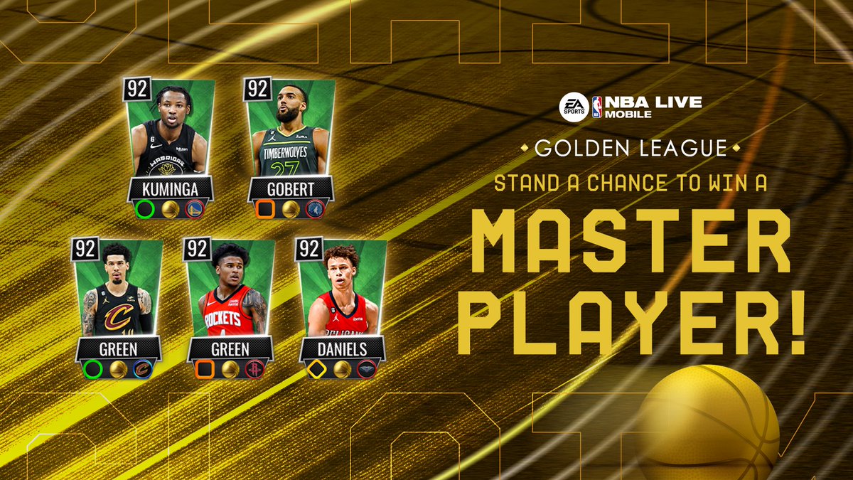 EASPORTSNBALM's tweet photo. 🎉CONTEST ALERT!🎉
Golden League Contest is here, to take part:
1. Like this post
2. Retweet and let us know who's your favourite player here.

Contest ends in 48 hours.

#NBALM #GoldenLeague #Contest https://t.co/GBpDNthMEX